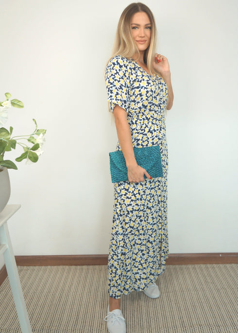 The Helen Dress - Daffodil Blue dubai outfit dress brunch fashion mums
