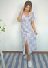 The Helen Dress - Santorini Blue dubai outfit dress brunch fashion mums