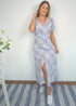 The Helen Dress - Santorini Blue dubai outfit dress brunch fashion mums