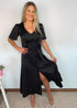 The Kensington Dress - Black Satin dubai outfit dress brunch fashion mums