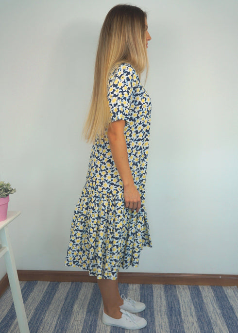 The Lakes Dress - Daffodil Blue dubai outfit dress brunch fashion mums