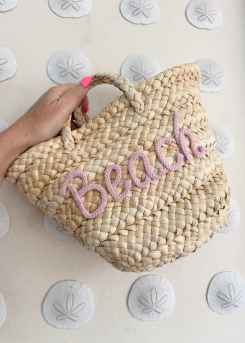 The Little Basket Bag - Beach Pink dubai outfit dress brunch fashion mums