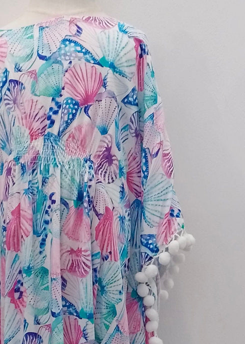 The Little Kaftan - Mermaid Shells dubai outfit dress brunch fashion mums