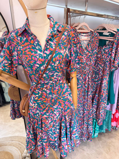 The Lola Shirt Dress - Coastal Teal dubai outfit dress brunch fashion mums