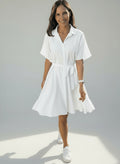 The Lola Shirt Dress - Cy White dubai outfit dress brunch fashion mums