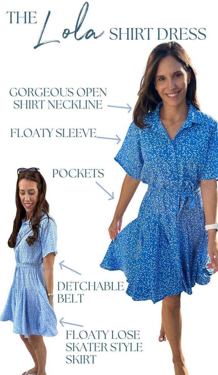 open shirt dress designs Shirt Dress Big Wheels Blue/Blue / M/L