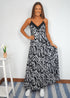 The Lottie Maxi Dress - Black Bouquet dubai outfit dress brunch fashion mums