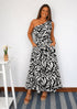The Marbella Dress - Black Bouquet dubai outfit dress brunch fashion mums