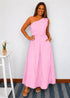One Size (UK 8 - 16) / Maxi The Marbella Dress Mini - Cy Pink dubai outfit dress brunch fashion mums