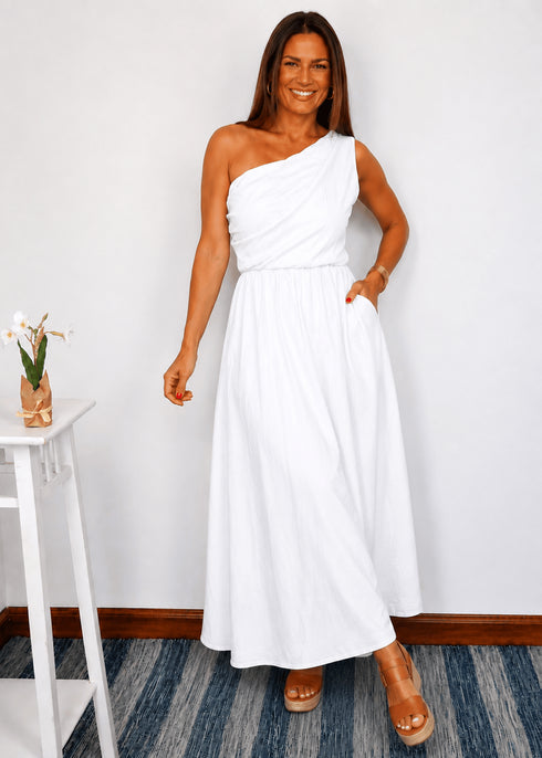 The Marbella Dress Mini - Cy White dubai outfit dress brunch fashion mums