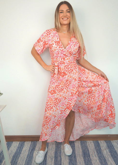 The Maxi Wrap Dress - Copa Cabana dubai outfit dress brunch fashion mums