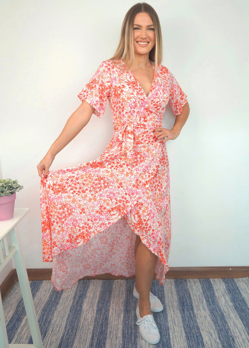 The Maxi Wrap Dress - Copa Cabana dubai outfit dress brunch fashion mums