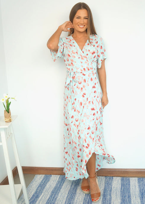 The Maxi Wrap Dress - Mint Kisses dubai outfit dress brunch fashion mums