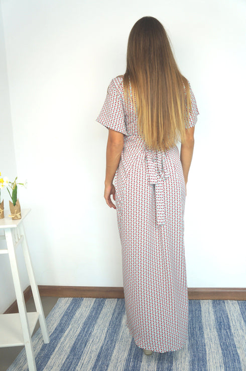 The Maxi Wrap Dress - Mint Strawberries & Cream dubai outfit dress brunch fashion mums