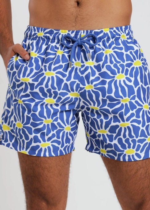 The Men's Swim Shorts - Blue Flowers dubai outfit dress brunch fashion mums