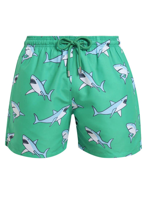 The Men's Swim Shorts - Green Sharks dubai outfit dress brunch fashion mums