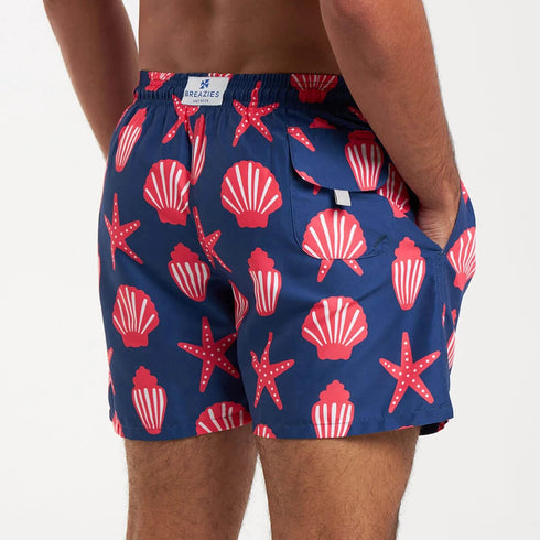 The Men's Swim Shorts - Shells Navy dubai outfit dress brunch fashion mums