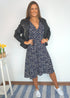 The Midi Wrap Dress - Indigo Garden dubai outfit dress brunch fashion mums