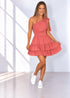 One size (fits UK 8 - 16) The Nicole Mini - Cy Coral dubai outfit dress brunch fashion mums