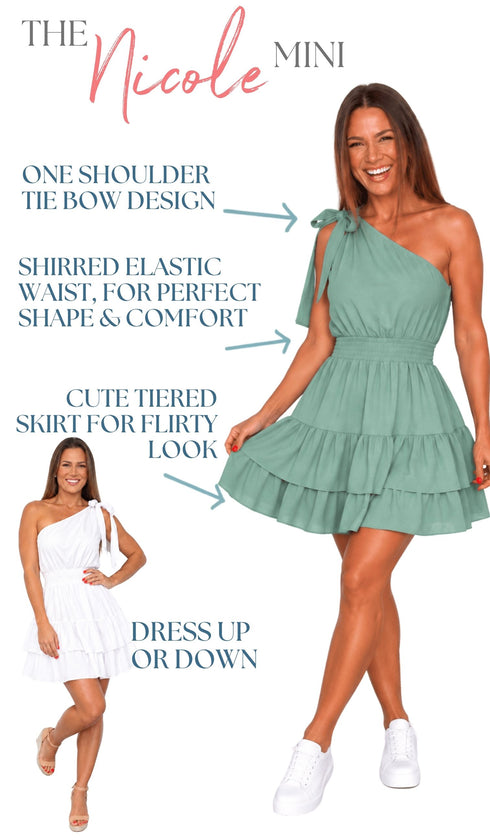 One size (fits UK 8 - 16) The Nicole Mini - TEMPLATE dubai outfit dress brunch fashion mums