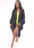 O/S The Palm Kimono - Navy Lace dubai outfit dress brunch fashion mums