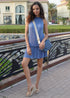 The Party Tunic - Slate Blue Pleats dubai outfit dress brunch fashion mums
