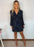 The Perfect Little Wrap Dress - Navy Confetti dubai outfit dress brunch fashion mums