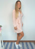 The Perfect Little Wrap Dress - Nude Pink Pleats dubai outfit dress brunch fashion mums