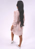 The Perfect Little Wrap Dress - Nude Pink Pleats dubai outfit dress brunch fashion mums