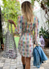 The Perfect Little Wrap Dress w/ Balloon Sleeves - Rainbow Magic dubai outfit dress brunch fashion mums