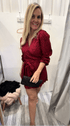 The Perfect Little Wrap Dress w/ Balloon Sleeves - Wintry Days dubai outfit dress brunch fashion mums