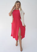The Pixie Dress - Cy Red Fuchsia dubai outfit dress brunch fashion mums