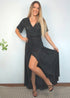 The Pleated Wrap Dress - Black Pleats dubai outfit dress brunch fashion mums