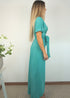 The Pleated Wrap Dress - Emerald Pleats dubai outfit dress brunch fashion mums