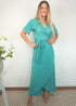 The Pleated Wrap Dress - Emerald Pleats dubai outfit dress brunch fashion mums