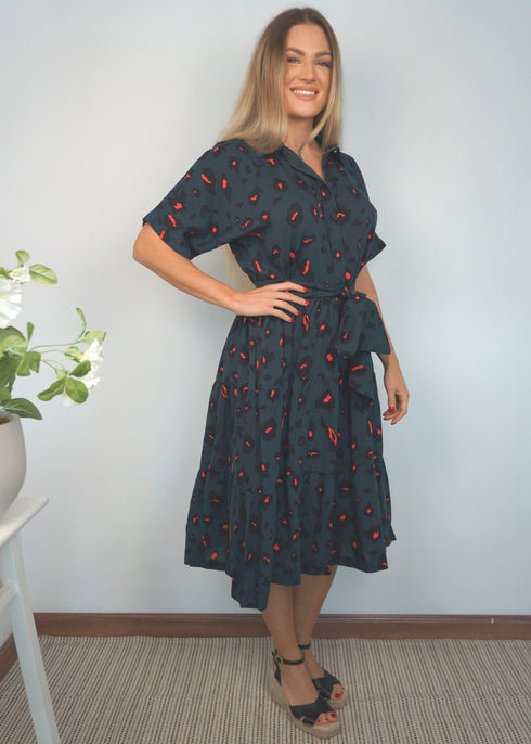 The Riviera Dress - Forest Leopard dubai outfit dress brunch fashion mums