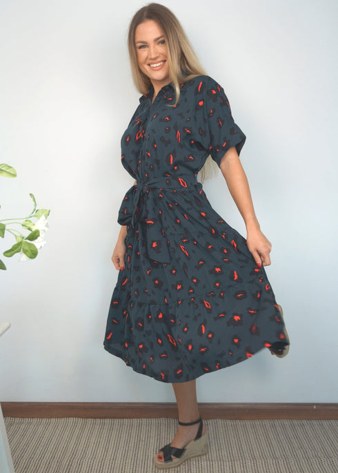 The Riviera Dress - Forest Leopard dubai outfit dress brunch fashion mums