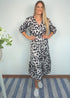 The Rosie Dress - Leopard Satin dubai outfit dress brunch fashion mums