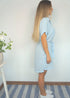 The Shirt Dress - Ice Blue dubai outfit dress brunch fashion mums