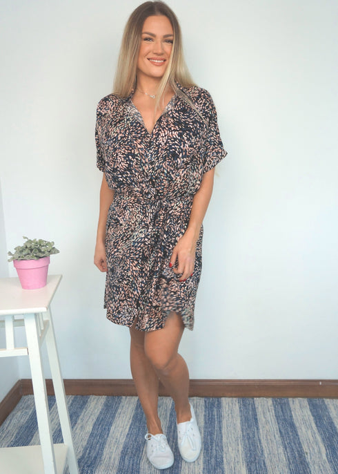 The Shirt Dress - Peacock Feathers dubai outfit dress brunch fashion mums