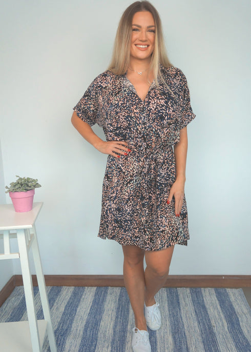 The Shirt Dress - Peacock Feathers dubai outfit dress brunch fashion mums