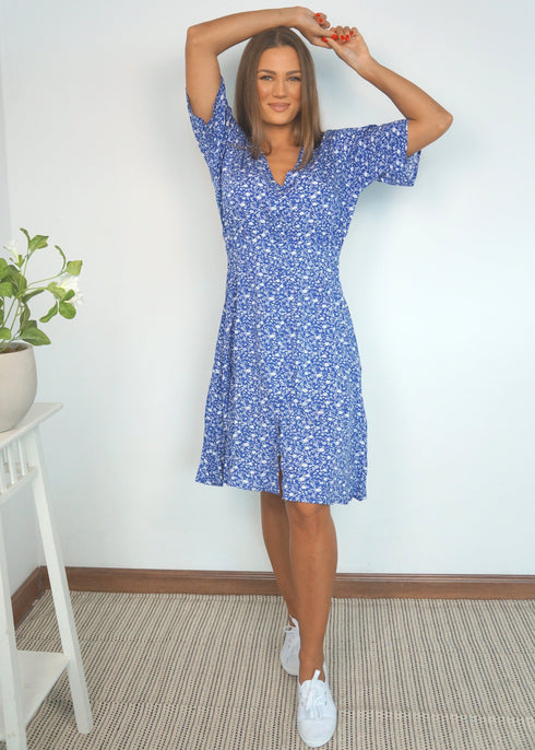 The Short Helen Dress - Ditsy Royal dubai outfit dress brunch fashion mums