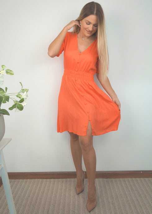 The Short Helen Dress - Holiday Coral dubai outfit dress brunch fashion mums