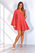 The Sienna Dress - Lipstick Splash Satin dubai outfit dress brunch fashion mums
