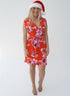 The Sleeveless Perfect Little Wrap Dress - Christmas Miami Flowers dubai outfit dress brunch fashion mums