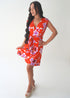 The Sleeveless Perfect Little Wrap Dress - Miami Flowers dubai outfit dress brunch fashion mums