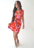 The Sleeveless Perfect Little Wrap Dress - Miami Flowers dubai outfit dress brunch fashion mums