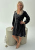 The Sparkle Wrap Dress - Black Sparkle dubai outfit dress brunch fashion mums