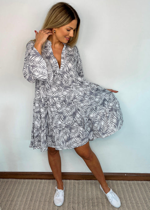 The Tiered Dress - Pebble Palms dubai outfit dress brunch fashion mums