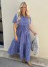 The Tiered Shirt Dress - Sky Splash dubai outfit dress brunch fashion mums